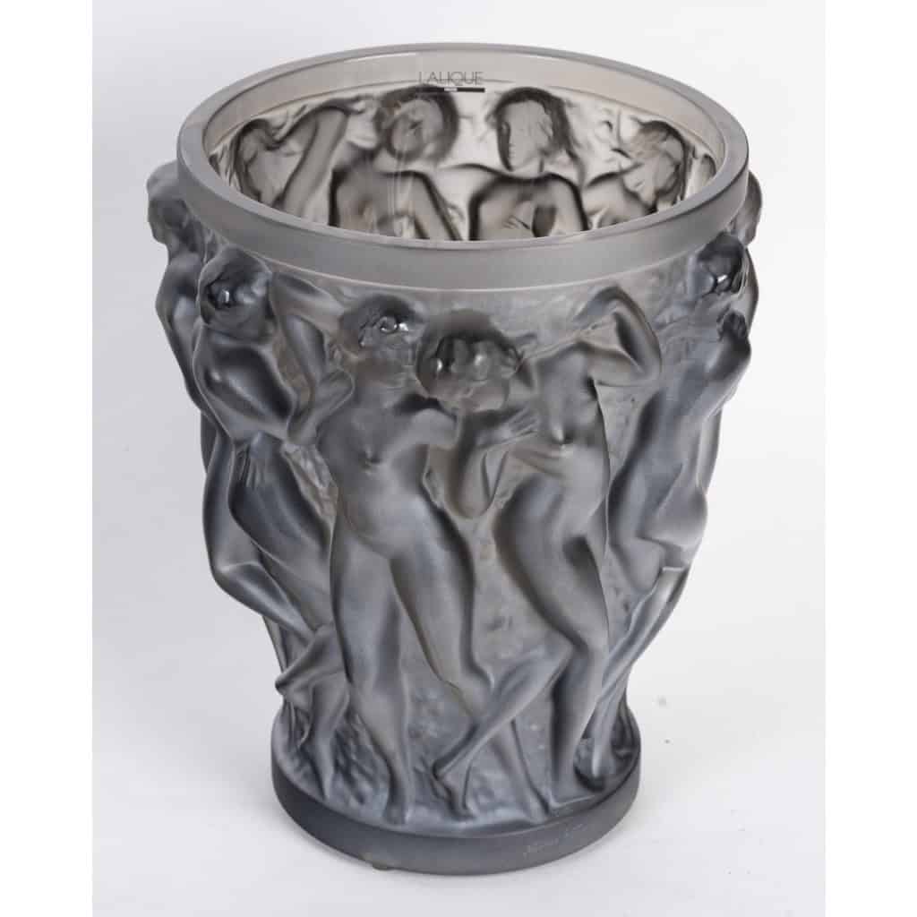 Lalique France – Vase Bacchantes Cristal Bronze – Neuf 6