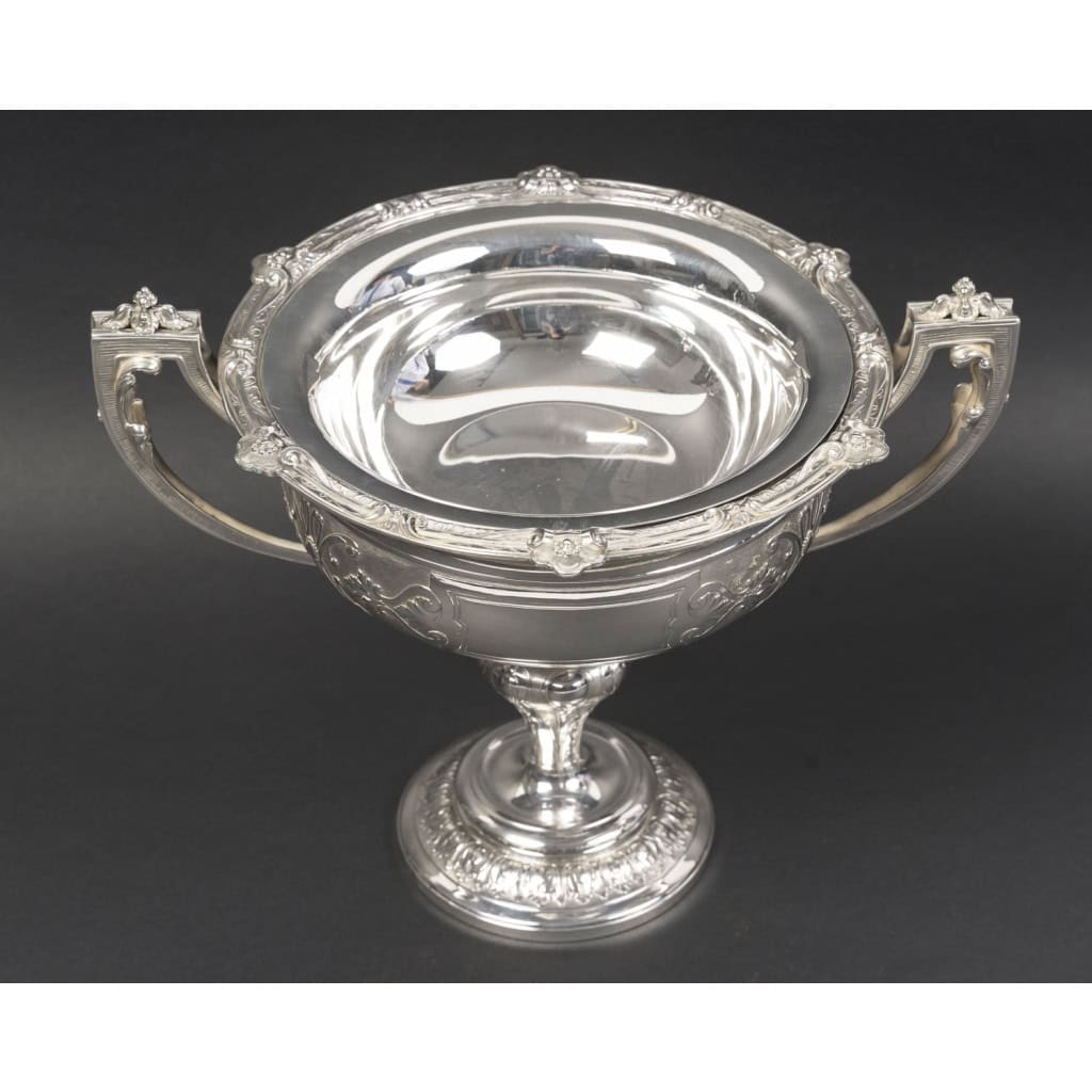 Gustave ODIOT – Centre de table en argent massif néoclassique XIXe 8