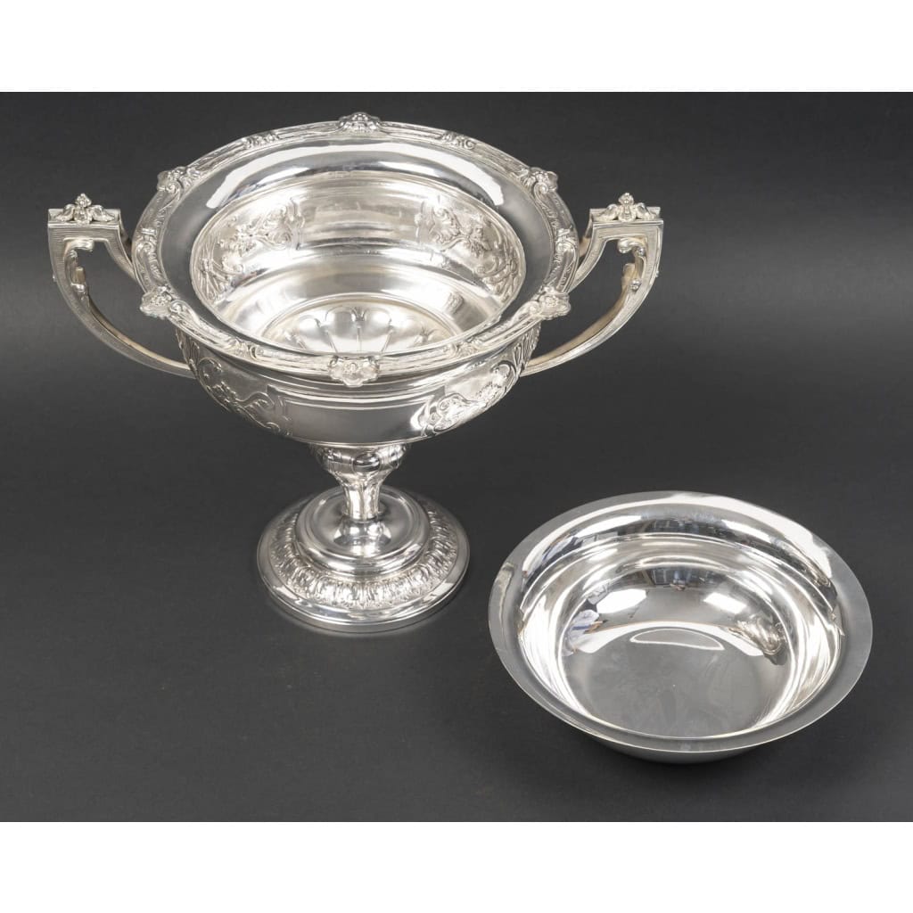 Gustave ODIOT – Centre de table en argent massif néoclassique XIXe 9