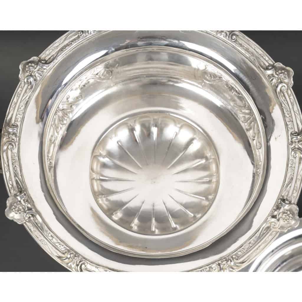 Gustave ODIOT – Centre de table en argent massif néoclassique XIXe 10