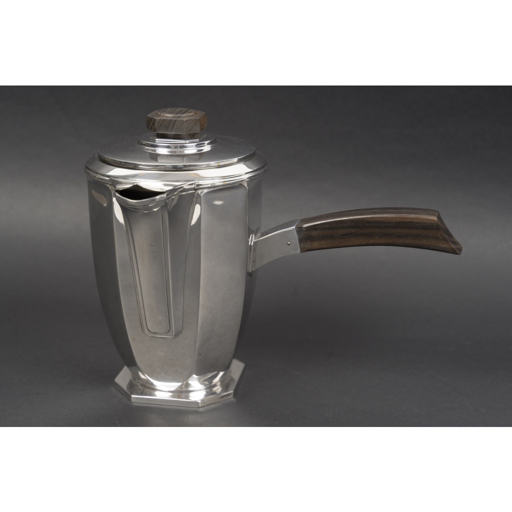 Ernest PROST, Service à thé, café et chocolat en argent massif – ART DECO vers 1930 4
