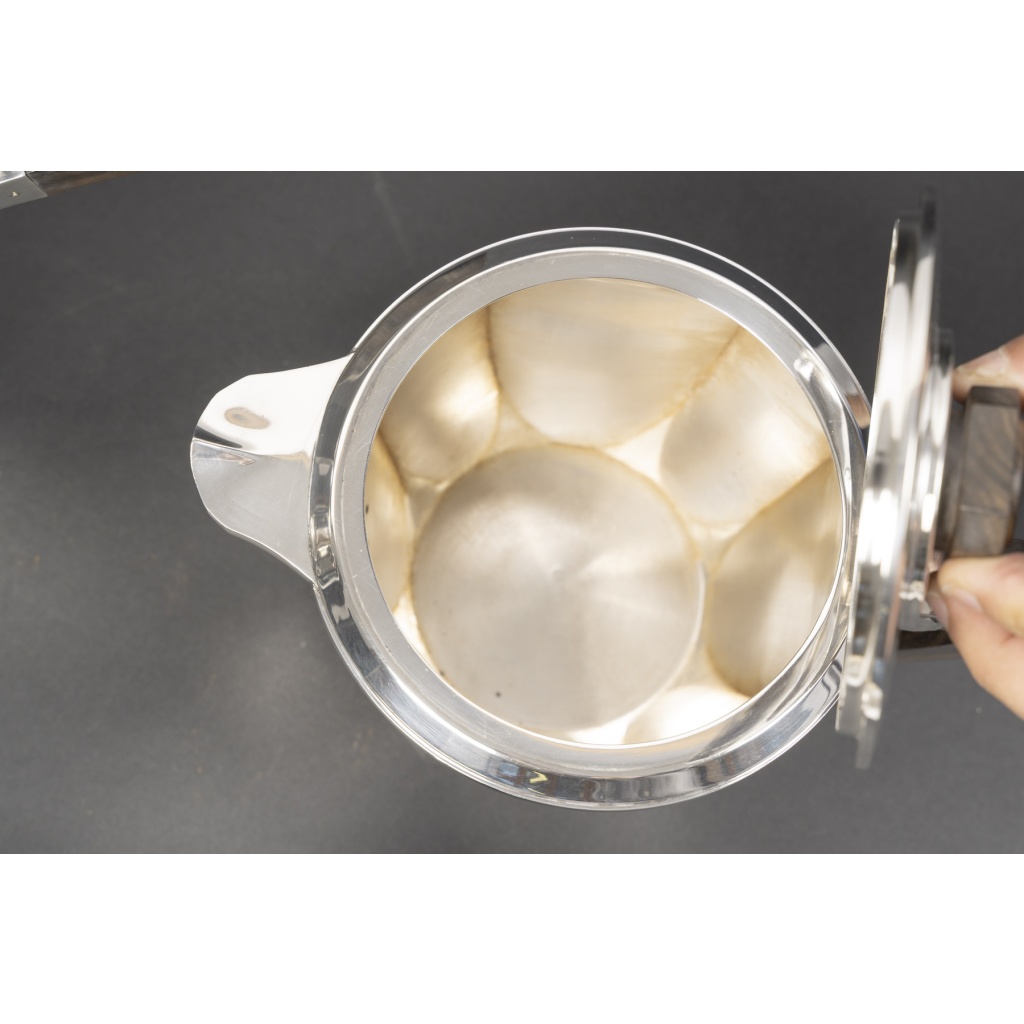 Ernest PROST, Service à thé, café et chocolat en argent massif – ART DECO vers 1930 21