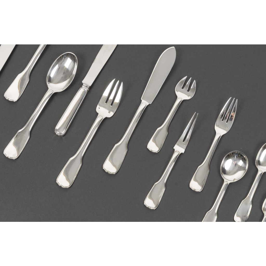 JEAN TETARD MENAGERE EN ARGENT MASSIF 198 PIECES Epoque 1930 7