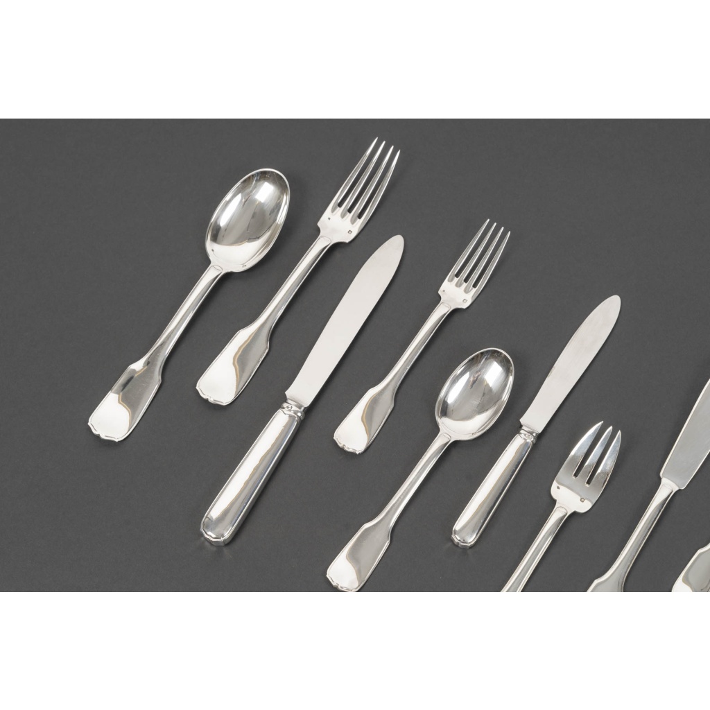 JEAN TETARD MENAGERE EN ARGENT MASSIF 198 PIECES Epoque 1930 9