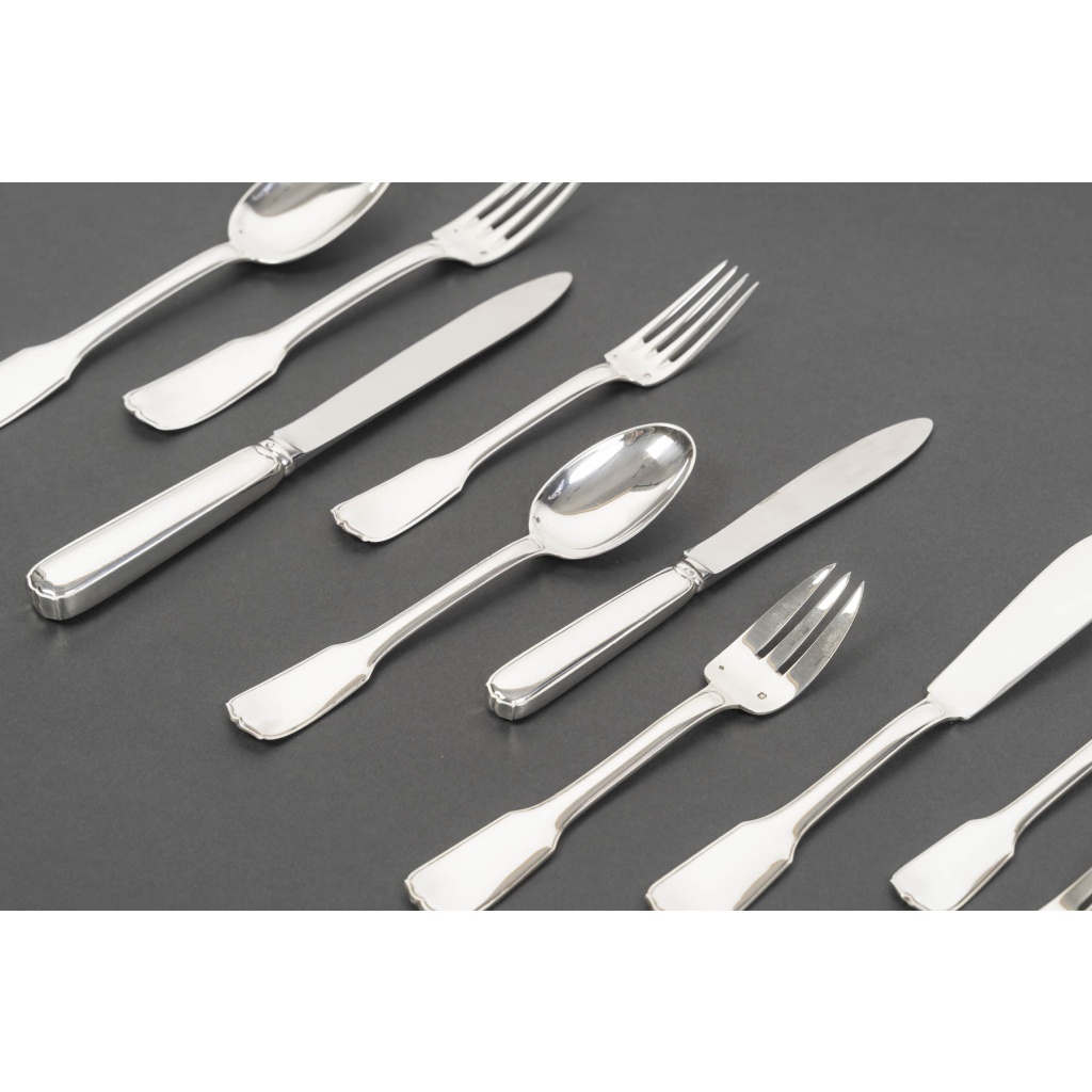 JEAN TETARD MENAGERE EN ARGENT MASSIF 198 PIECES Epoque 1930 10
