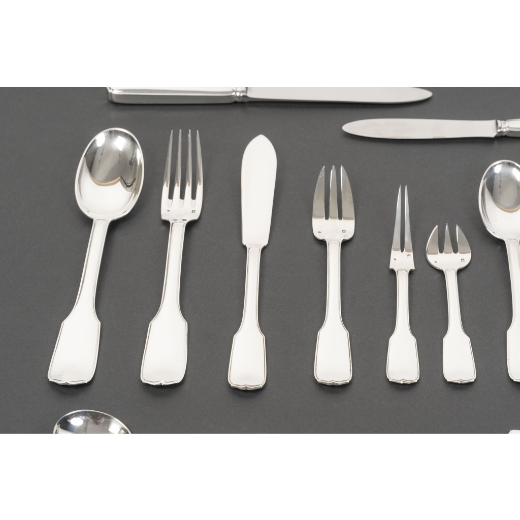 JEAN TETARD MENAGERE EN ARGENT MASSIF 198 PIECES Epoque 1930 13