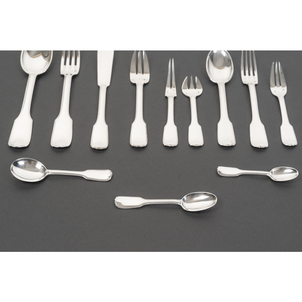 JEAN TETARD MENAGERE EN ARGENT MASSIF 198 PIECES Epoque 1930 15