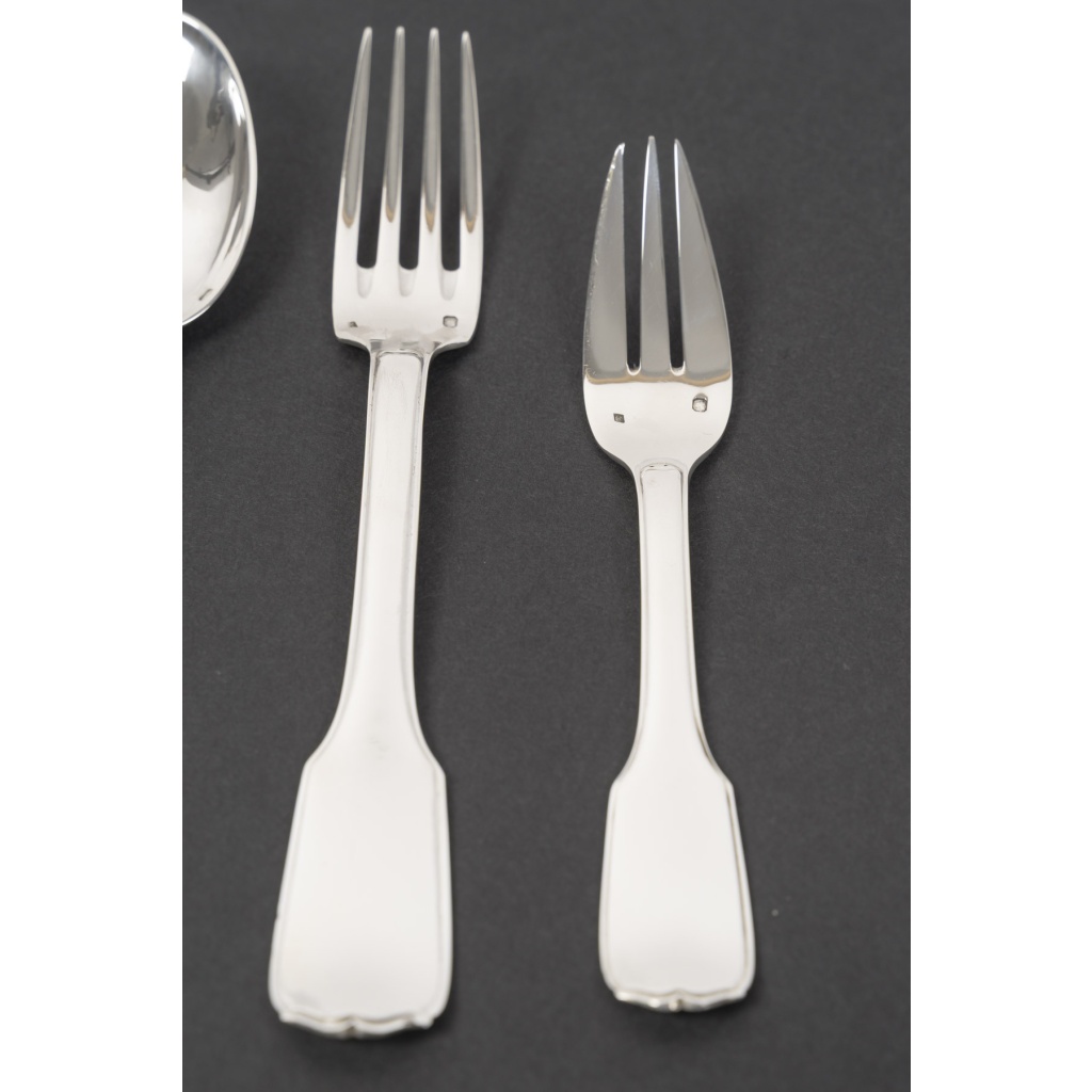 JEAN TETARD MENAGERE EN ARGENT MASSIF 198 PIECES Epoque 1930 18