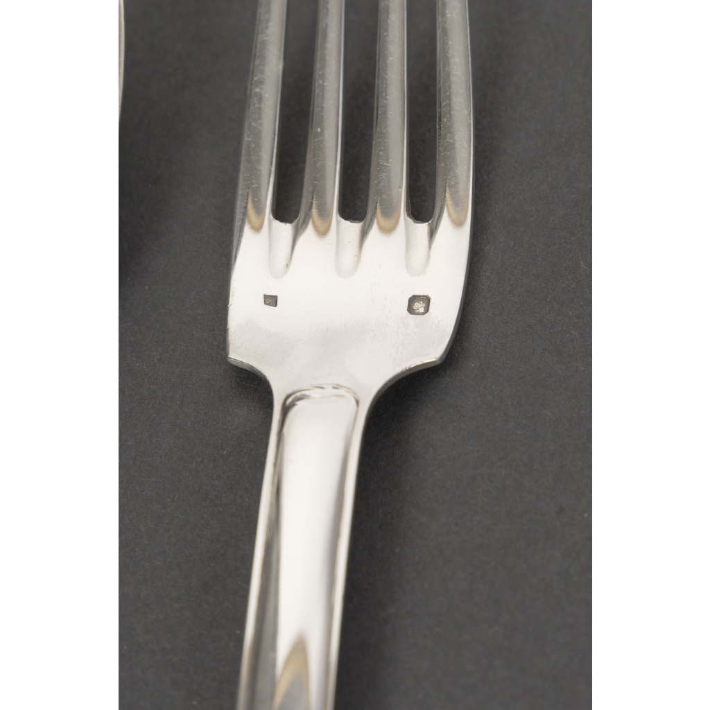JEAN TETARD MENAGERE EN ARGENT MASSIF 198 PIECES Epoque 1930 20