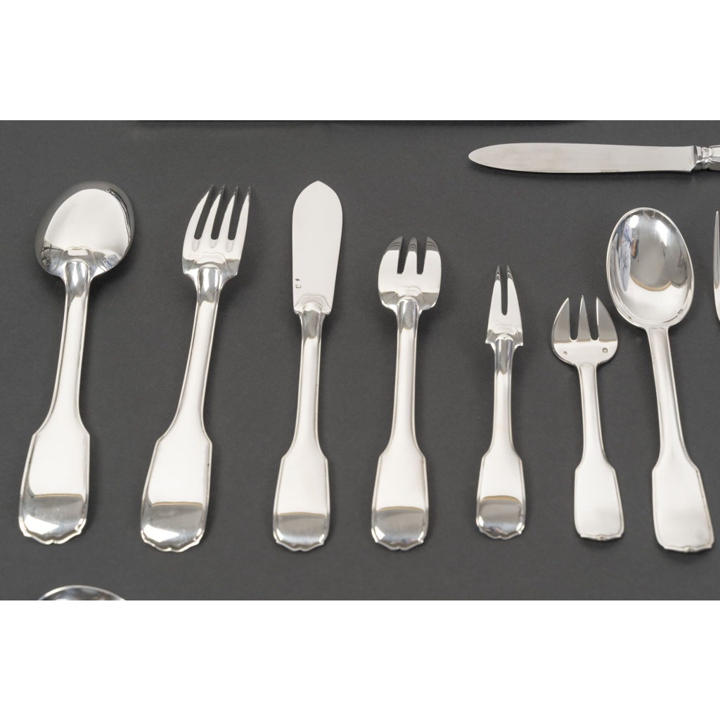 JEAN TETARD MENAGERE EN ARGENT MASSIF 198 PIECES Epoque 1930 21