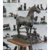 Sculpture – Cheval À La Barrière , Godefroid Devreese (1861-1941) – Bronze 18