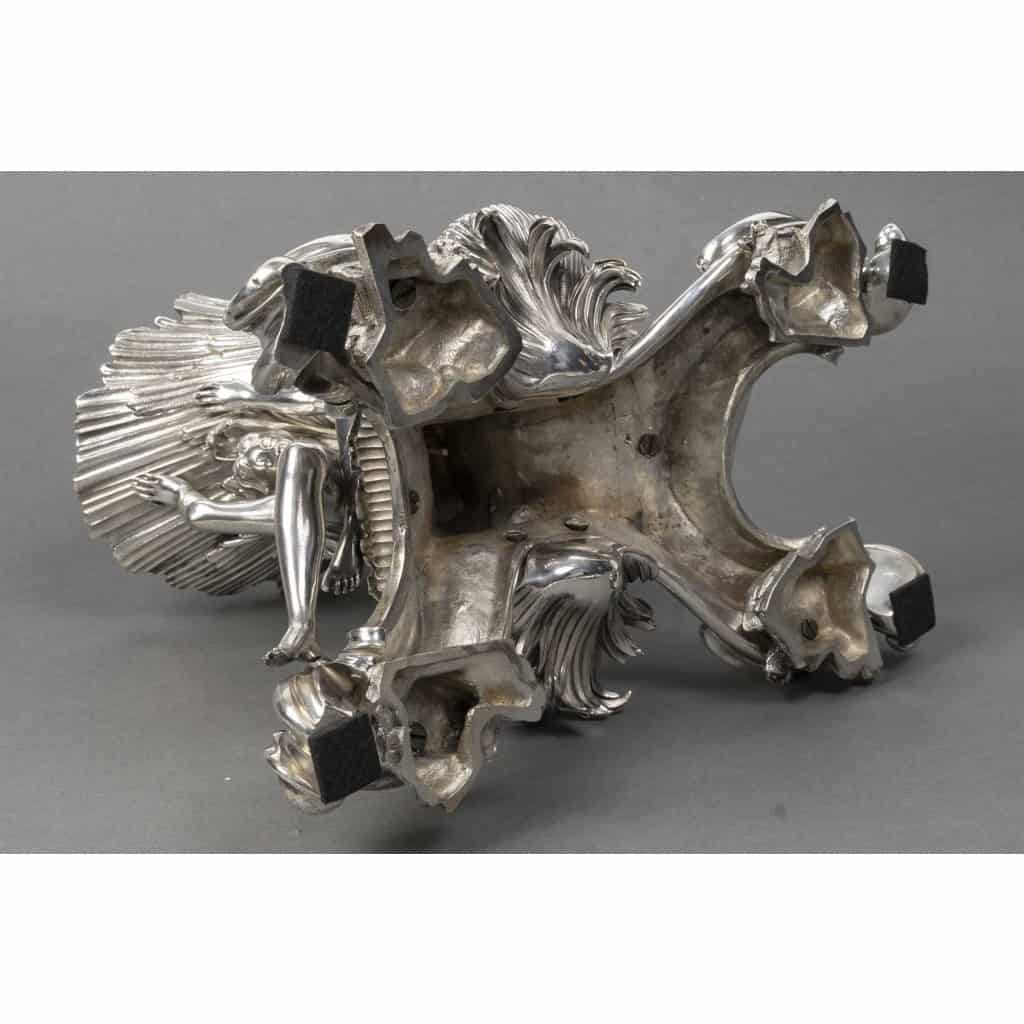 BOIN TABURET Centre de table en bronze argenté Epoque NAPOLEON III 7 BOIN TABURET Centre de table en bronze argenté Epoque NAPOLEON III 7