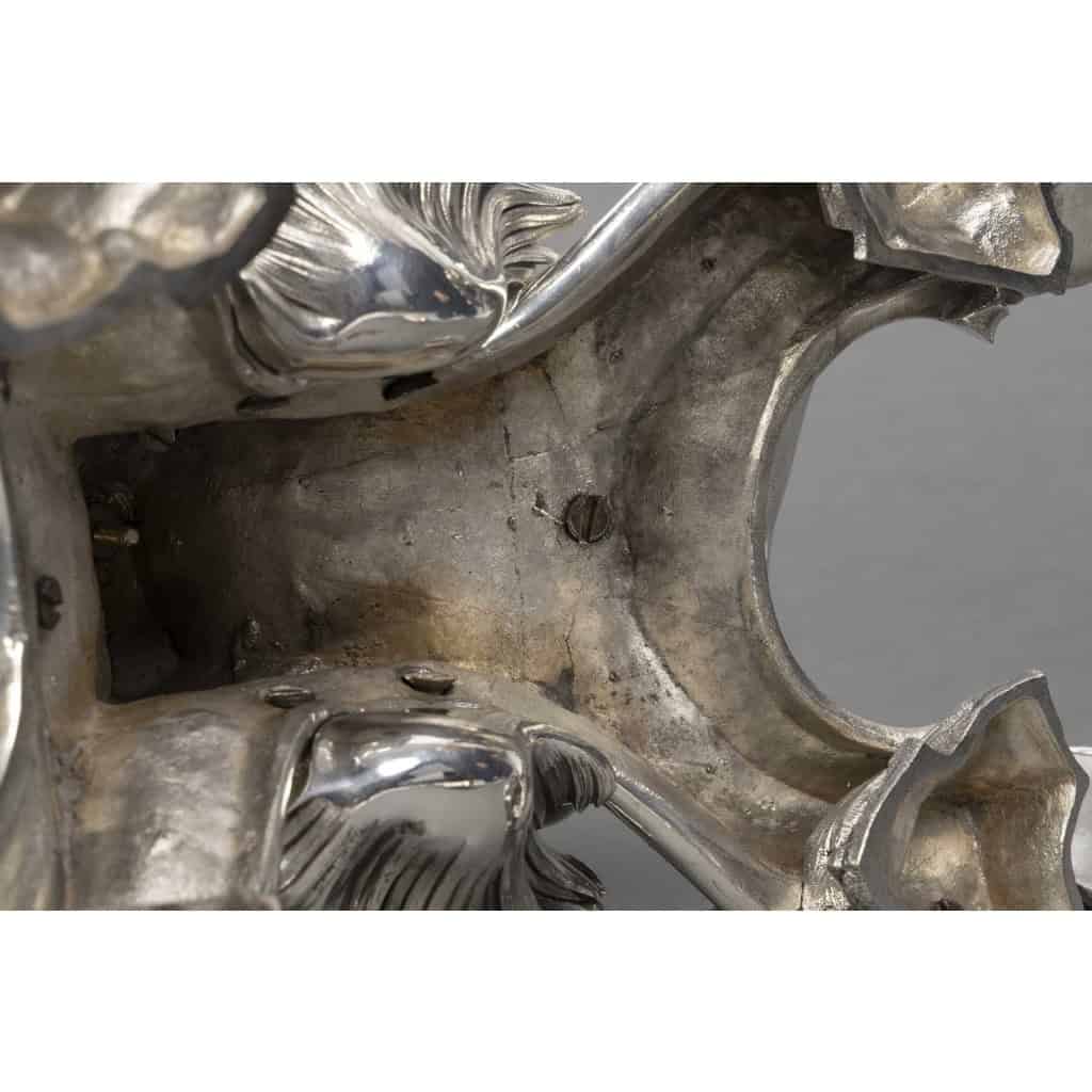 BOIN TABURET Centre de table en bronze argenté Epoque NAPOLEON III 6 BOIN TABURET Centre de table en bronze argenté Epoque NAPOLEON III 6