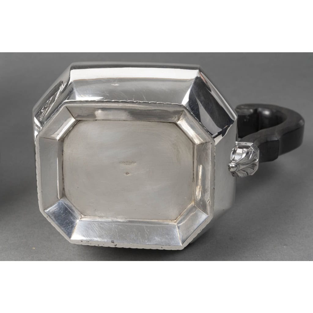 FOUQUET LAPAR – Service à thé et café argent massif 4 pièces XIXe 25