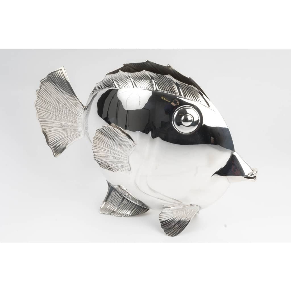 Fratelli Cacchione, Vase poisson Milan, Italie Vers 1970–1980 3 Fratelli Cacchione, Vase poisson Milan, Italie Vers 1970–1980 3