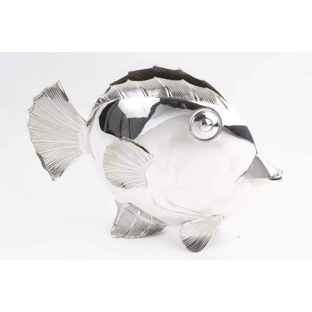 Fratelli Cacchione, Vase poisson Milan, Italie Vers 1970–1980 8 Fratelli Cacchione, Vase poisson Milan, Italie Vers 1970–1980 8