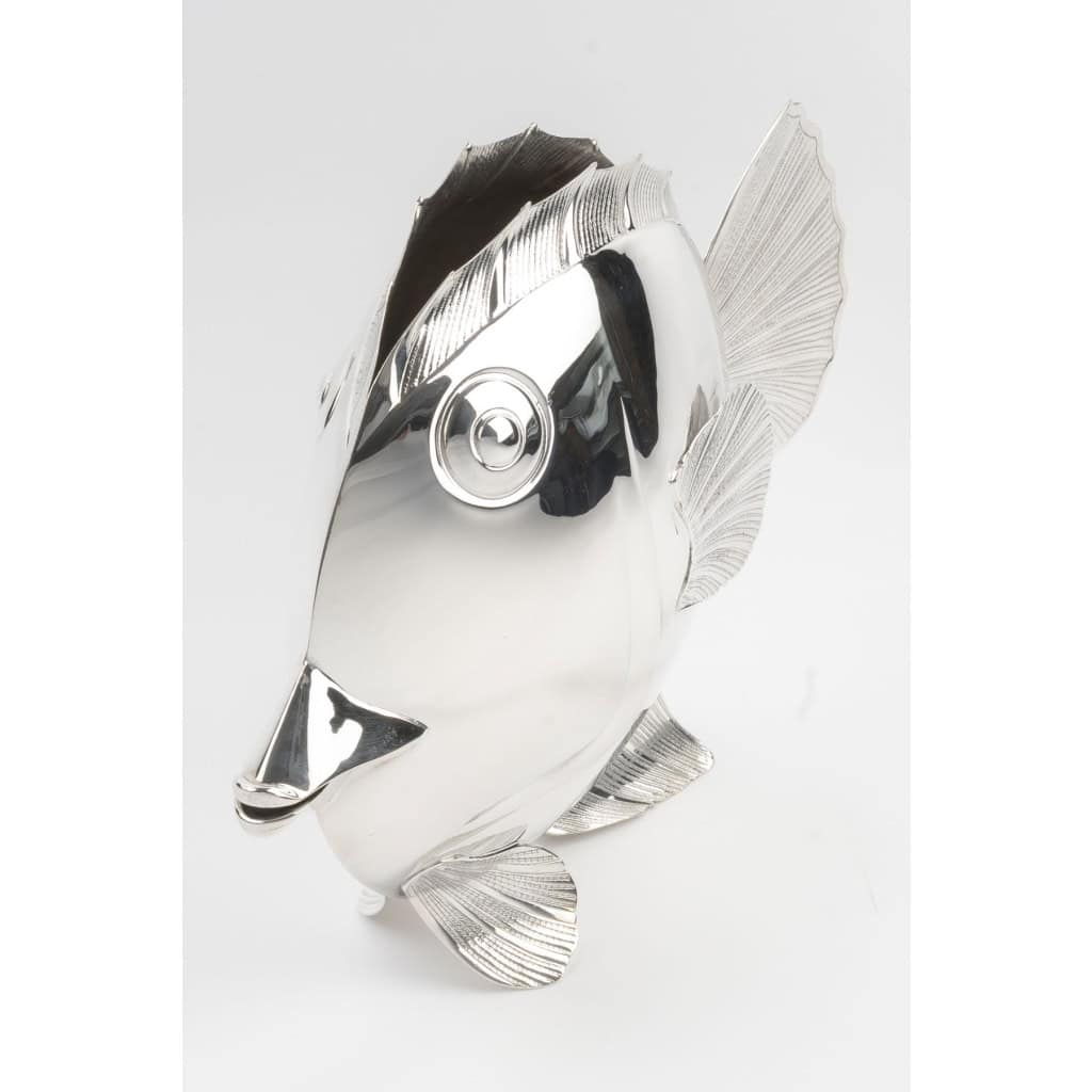 Fratelli Cacchione, Vase poisson Milan, Italie Vers 1970–1980 14 Fratelli Cacchione, Vase poisson Milan, Italie Vers 1970–1980 14