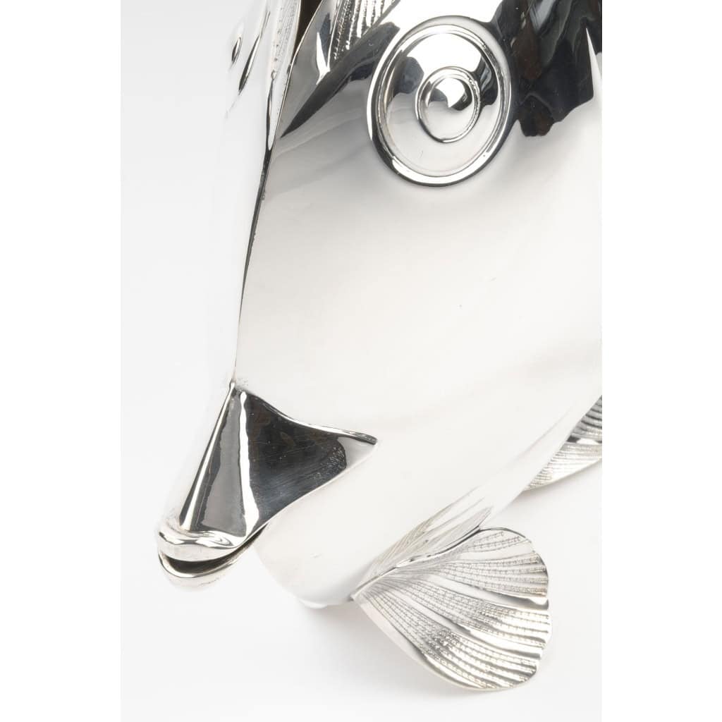 Fratelli Cacchione, Vase poisson Milan, Italie Vers 1970–1980 15 Fratelli Cacchione, Vase poisson Milan, Italie Vers 1970–1980 15