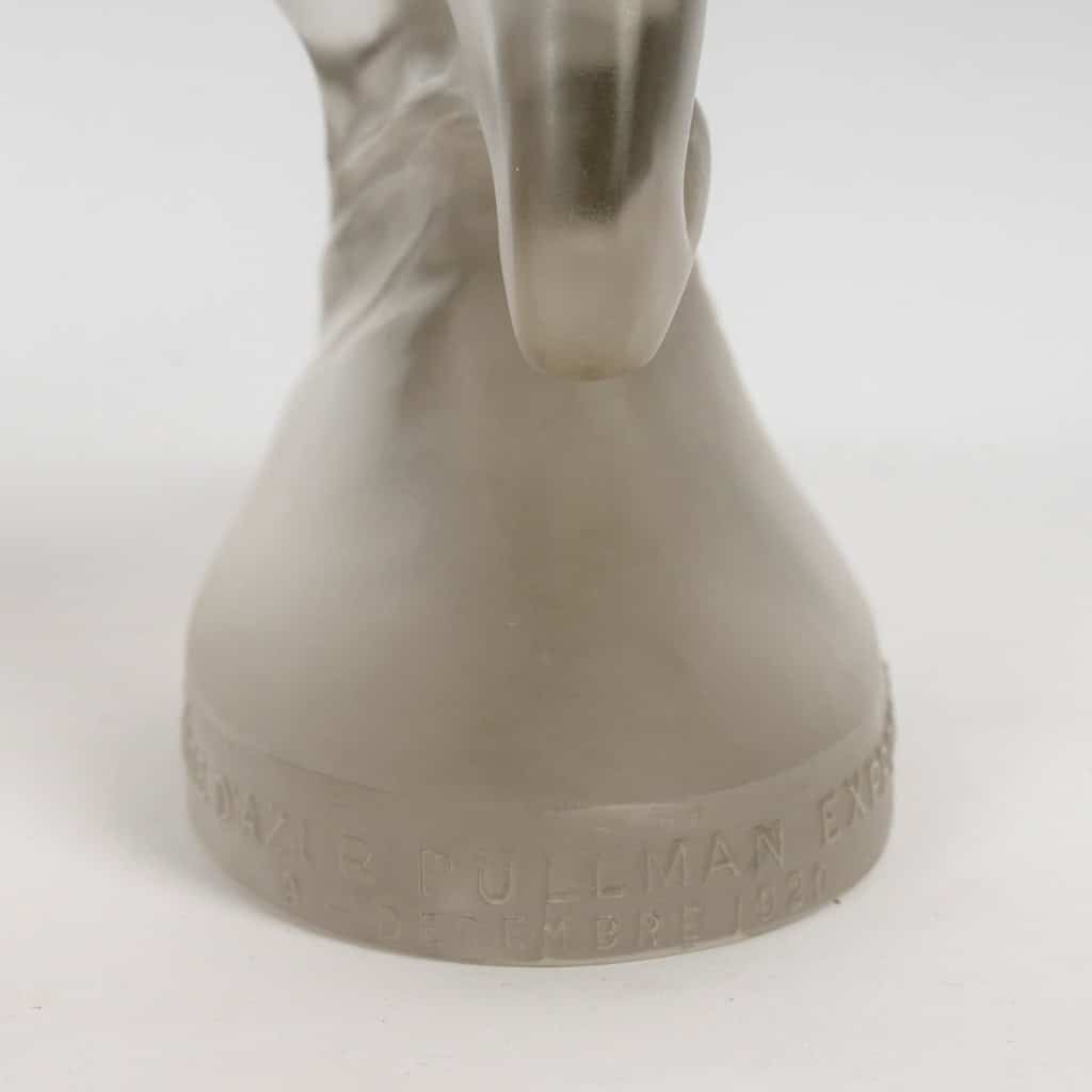 1929 René Lalique – Statuette Côte d’Azur Pullman Express Verre Blanc 11