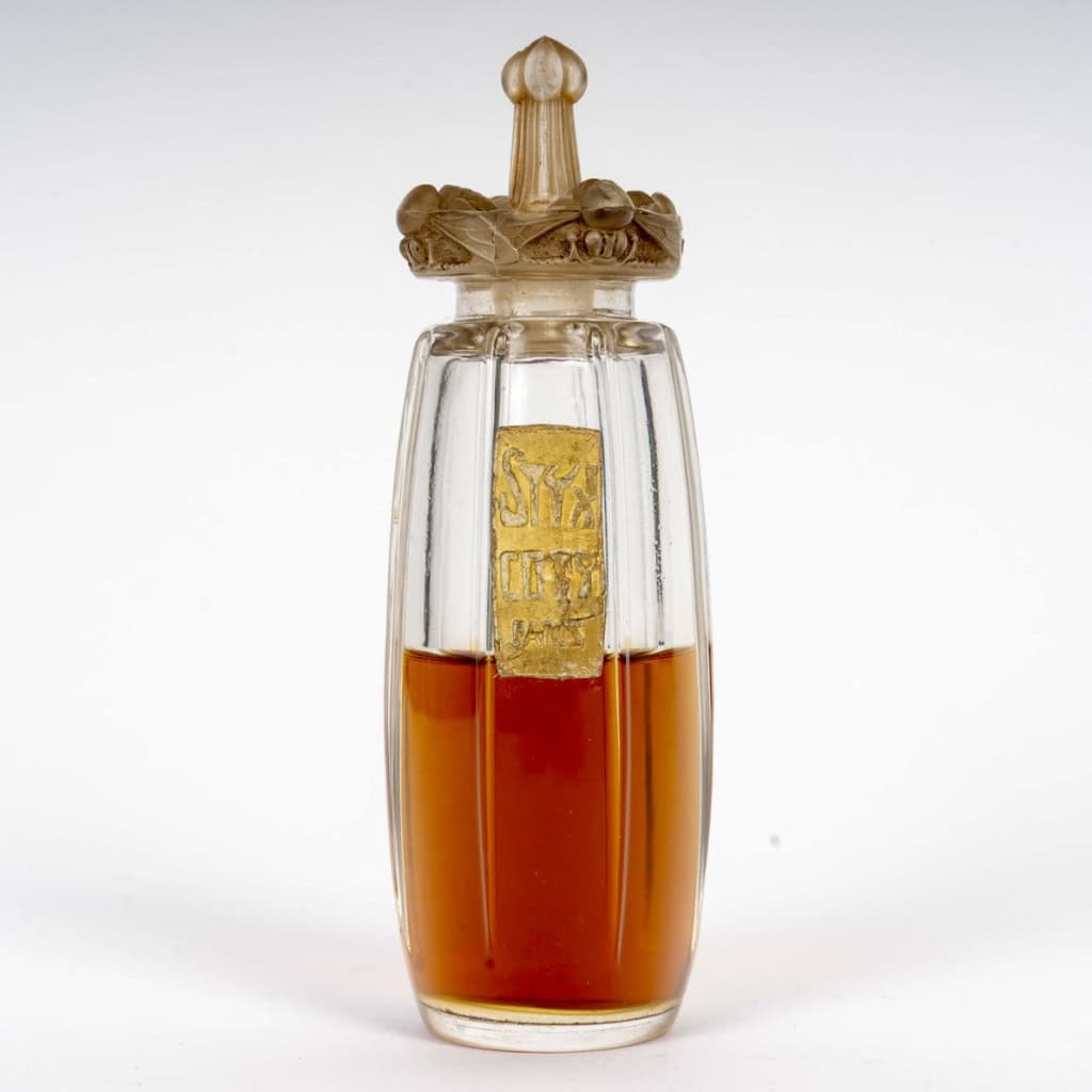 1911 René Lalique – Flacon Styx Verre Blanc Patiné Sépia pour Coty 3