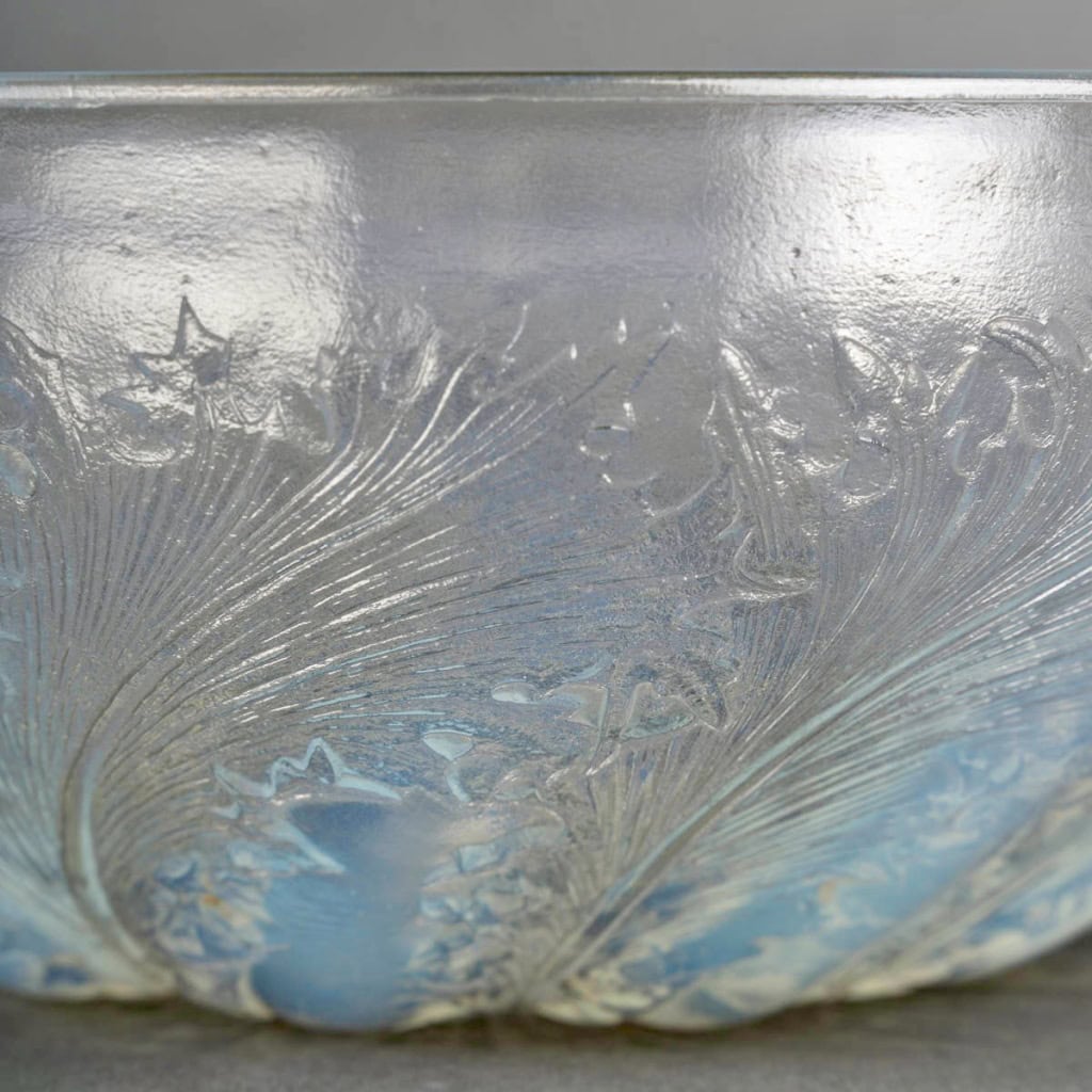 1921 René Lalique- Coupe Chicorée Verre Opalescent 7