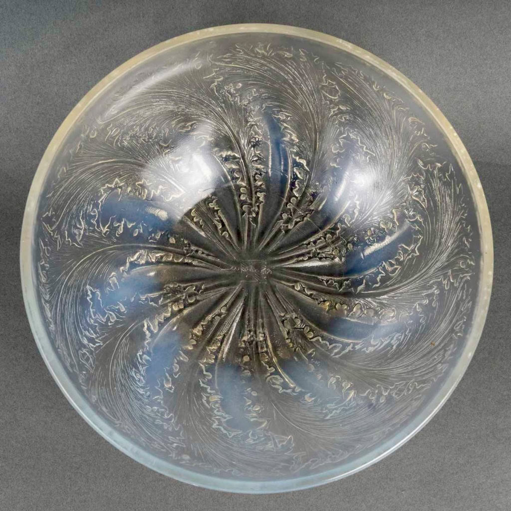 1921 René Lalique- Coupe Chicorée Verre Opalescent 6