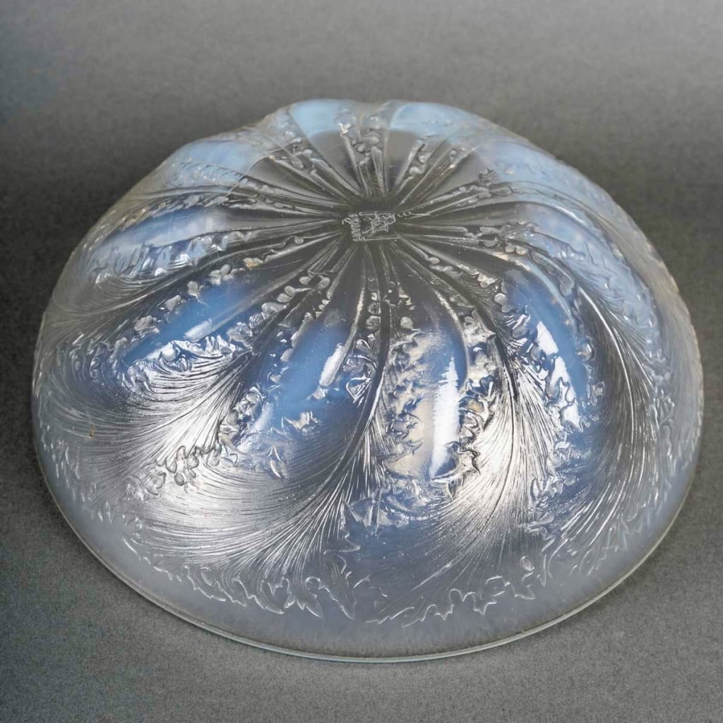 1921 René Lalique- Coupe Chicorée Verre Opalescent 8