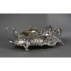 JARDINIERE ROCAILLE EN ARGENT MASSIF INTERIEUR EN LAITON EPOQUE NAPOLEON III 24
