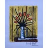 BUFFET Bernard Bouquet tulipes oranges Lithographie Couleurs Signée certificat d’authenticité 13