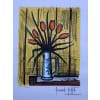 BUFFET Bernard Bouquet tulipes oranges Lithographie Couleurs Signée certificat d’authenticité 20