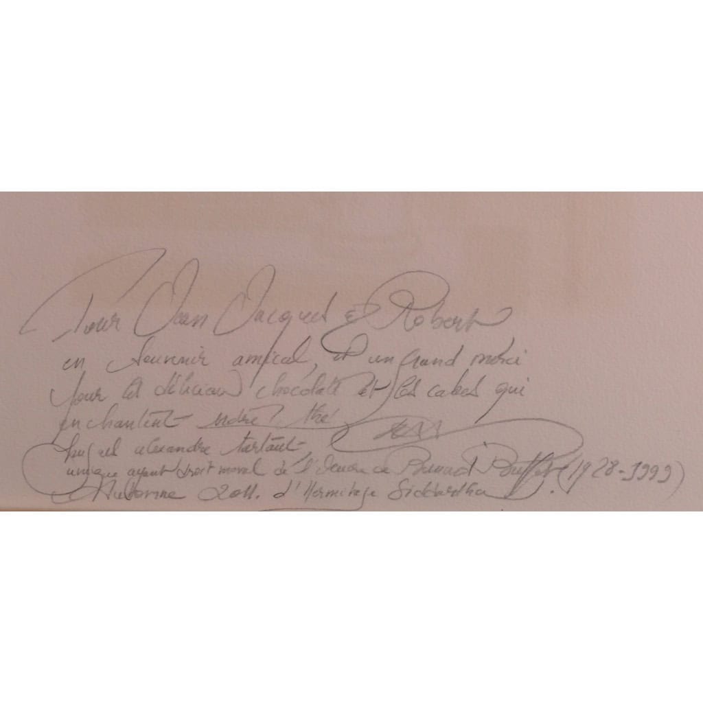 BUFFET Bernard Bouquet tulipes oranges Lithographie Couleurs Signée certificat d’authenticité 8