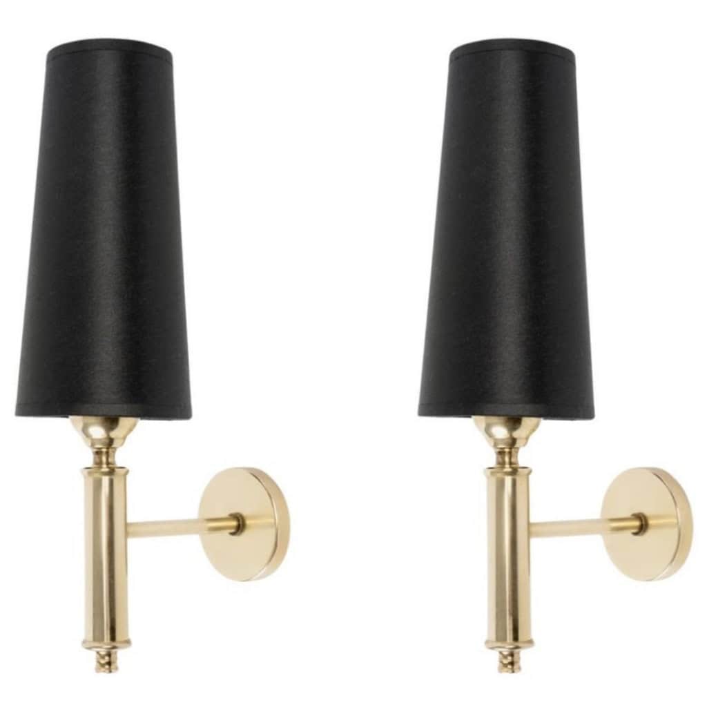 1970 Paire d’appliques murales Maison Roche 3