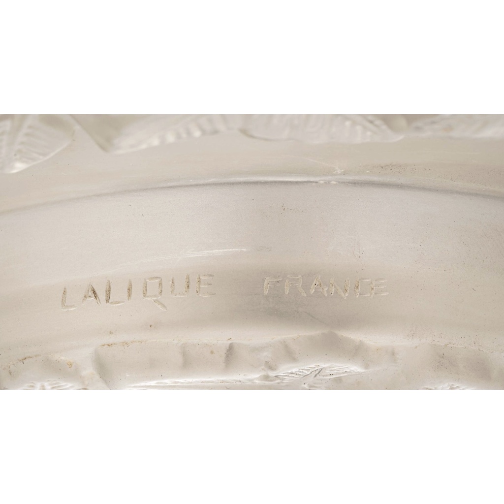 1948 Marc Lalique – Lustre Faunes Verre Blanc 7