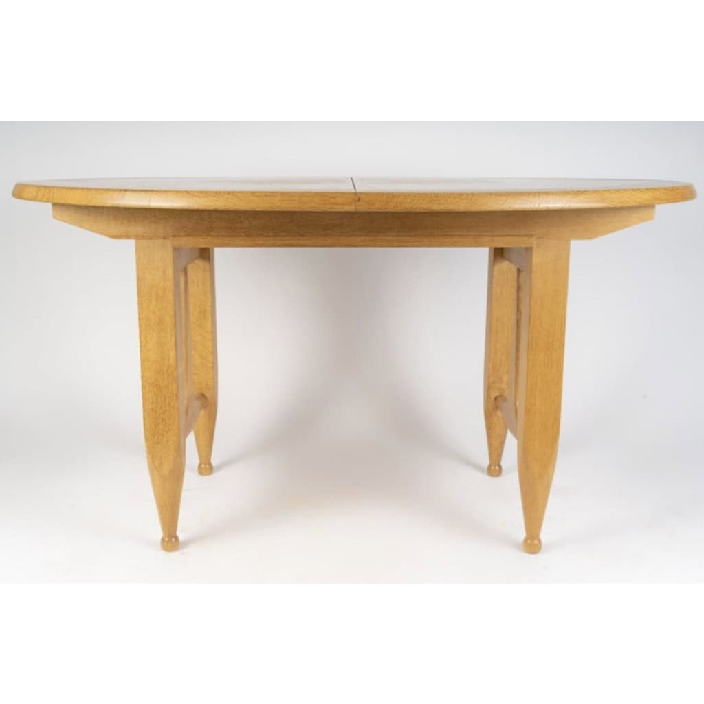 1960 Guillerme et Chambron, table à rallonges en chêne, édition Votre Maison 5 1960 Guillerme et Chambron, table à rallonges en chêne, édition Votre Maison 5