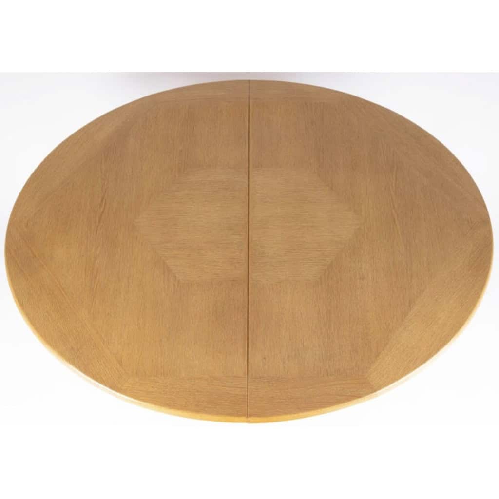 1960 Guillerme et Chambron, table à rallonges en chêne, édition Votre Maison 8 1960 Guillerme et Chambron, table à rallonges en chêne, édition Votre Maison 8