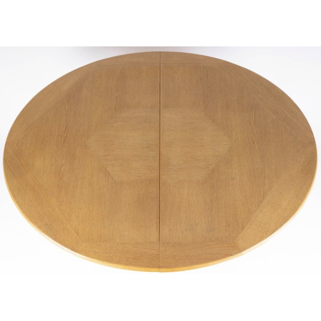 1960 Guillerme et Chambron, table à rallonges en chêne, édition Votre Maison 8