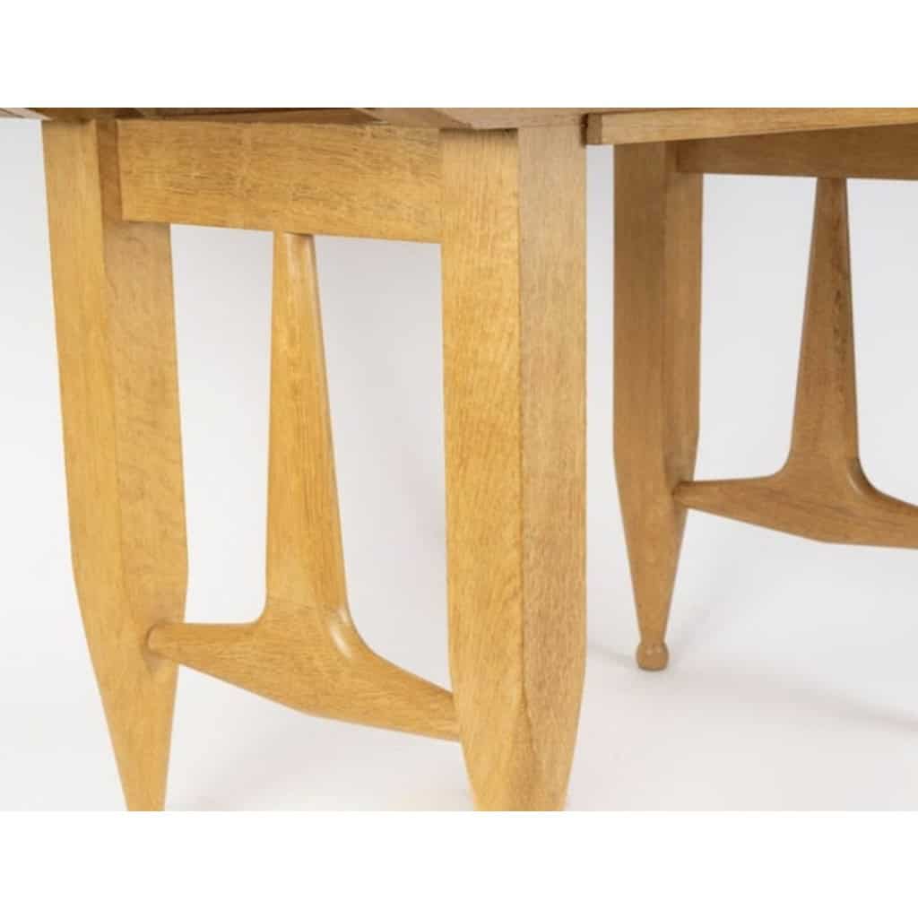 1960 Guillerme et Chambron, table à rallonges en chêne, édition Votre Maison 7 1960 Guillerme et Chambron, table à rallonges en chêne, édition Votre Maison 7