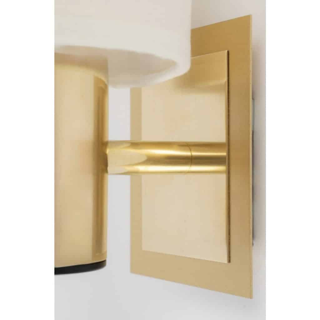 Paire d&rsquo;appliques en laiton Gaetano Sciolari des années 1960 7