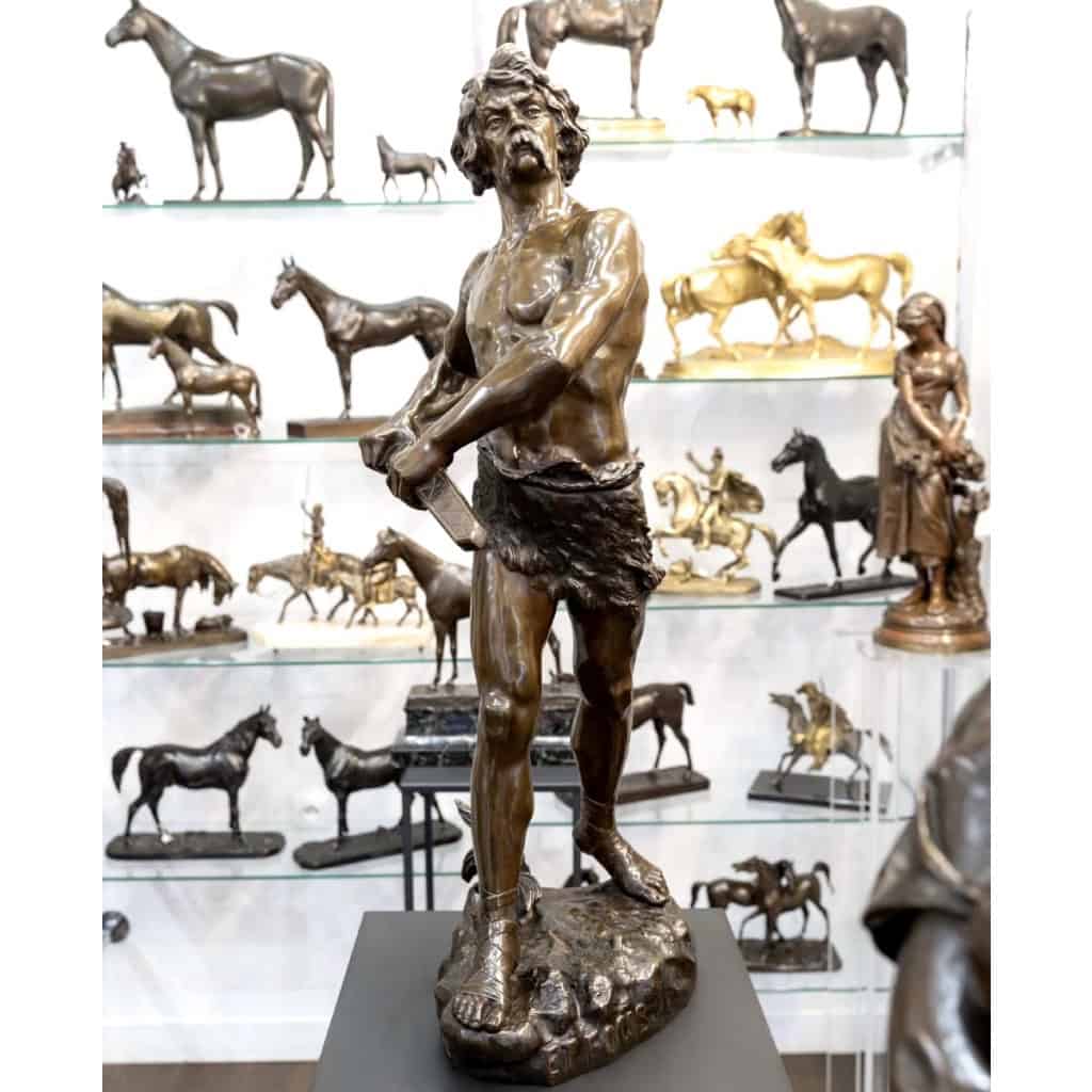 Sculpture – Pro Aris et Focis , Henri Fugère (1872-1944) – Bronze 3