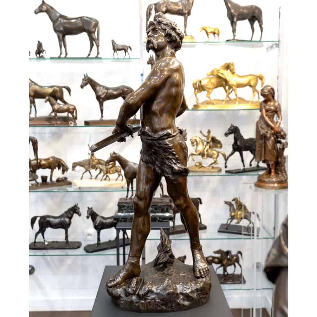 Sculpture – Pro Aris et Focis , Henri Fugère (1872-1944) – Bronze 4
