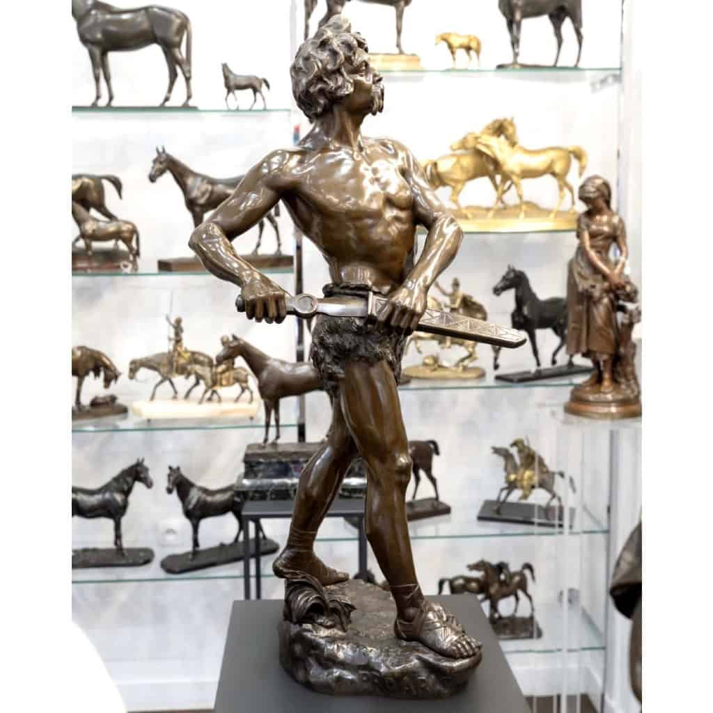 Sculpture – Pro Aris et Focis , Henri Fugère (1872-1944) – Bronze 10