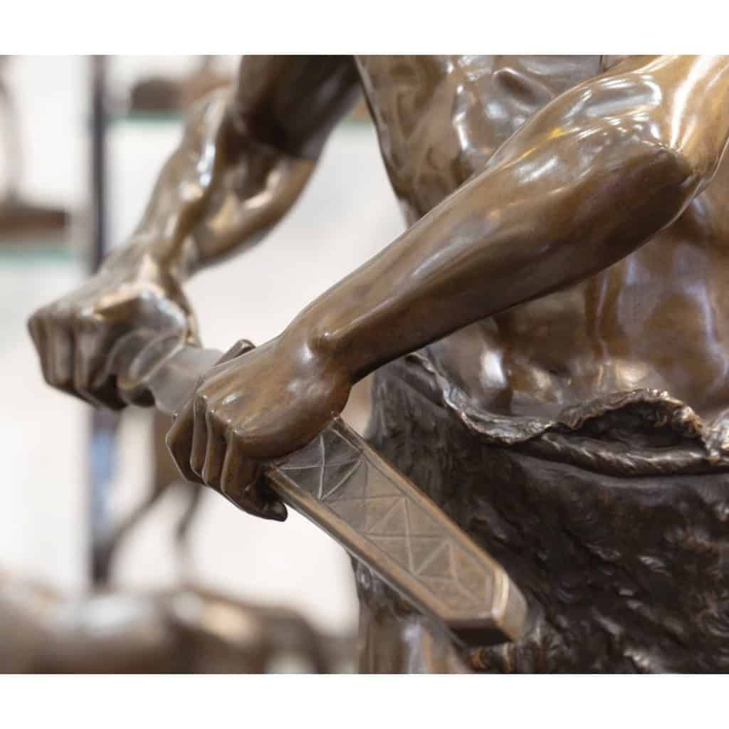Sculpture – Pro Aris et Focis , Henri Fugère (1872-1944) – Bronze 8
