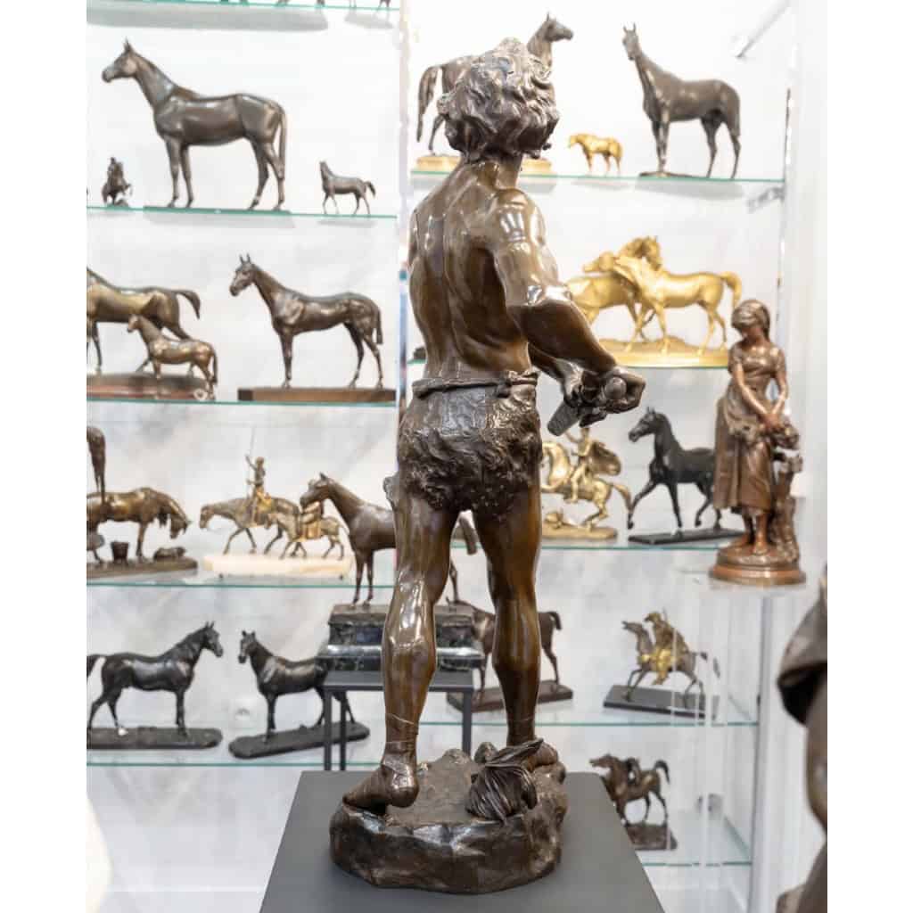 Sculpture – Pro Aris et Focis , Henri Fugère (1872-1944) – Bronze 9