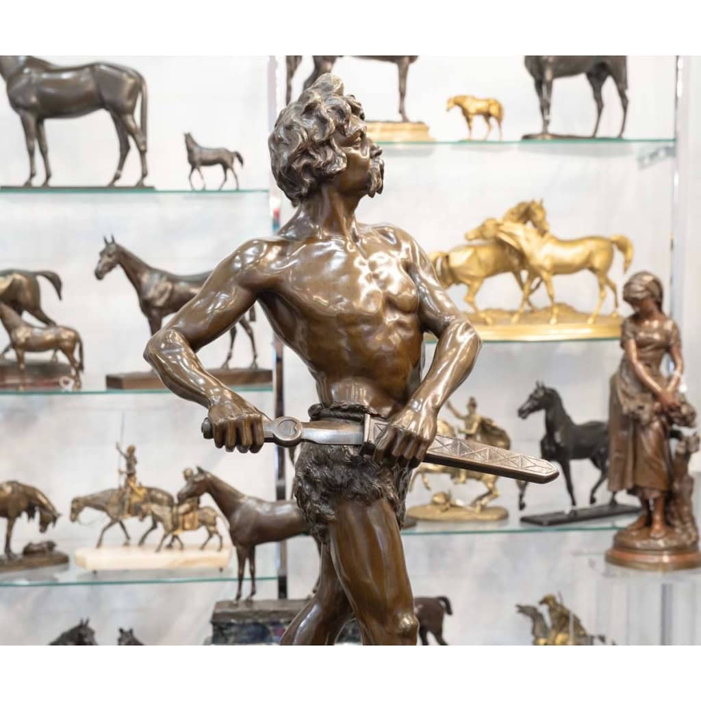 Sculpture – Pro Aris et Focis , Henri Fugère (1872-1944) – Bronze 11