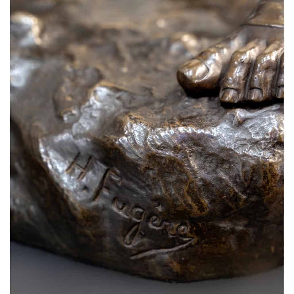 Sculpture – Pro Aris et Focis , Henri Fugère (1872-1944) – Bronze 14