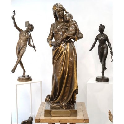 Sculpture – Clotilde De Surville , Jean Gautherin (1840-1890) – Bronze