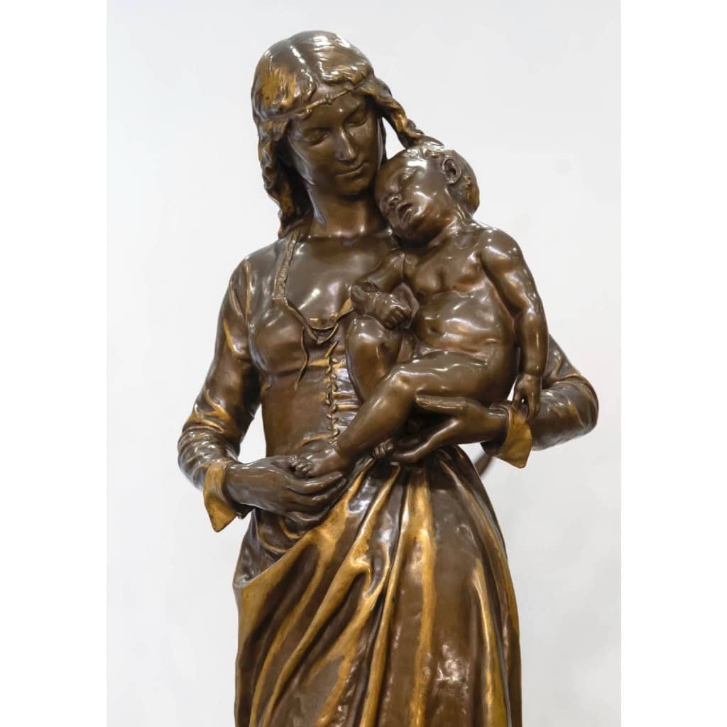 Sculpture – Clotilde De Surville , Jean Gautherin (1840-1890) – Bronze 4