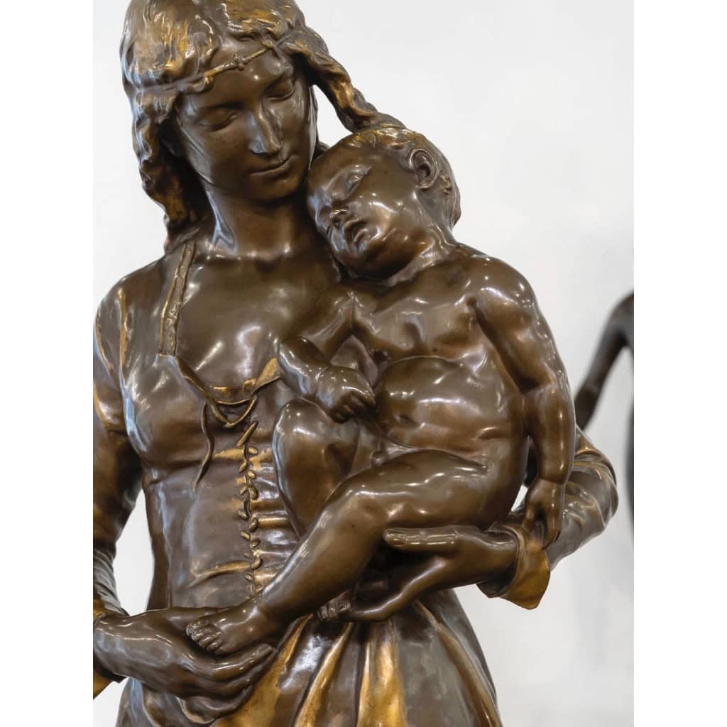 Sculpture – Clotilde De Surville , Jean Gautherin (1840-1890) – Bronze 5