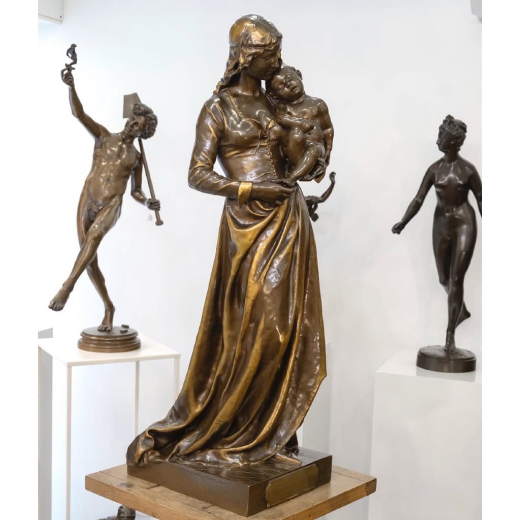 Sculpture – Clotilde De Surville , Jean Gautherin (1840-1890) – Bronze 6