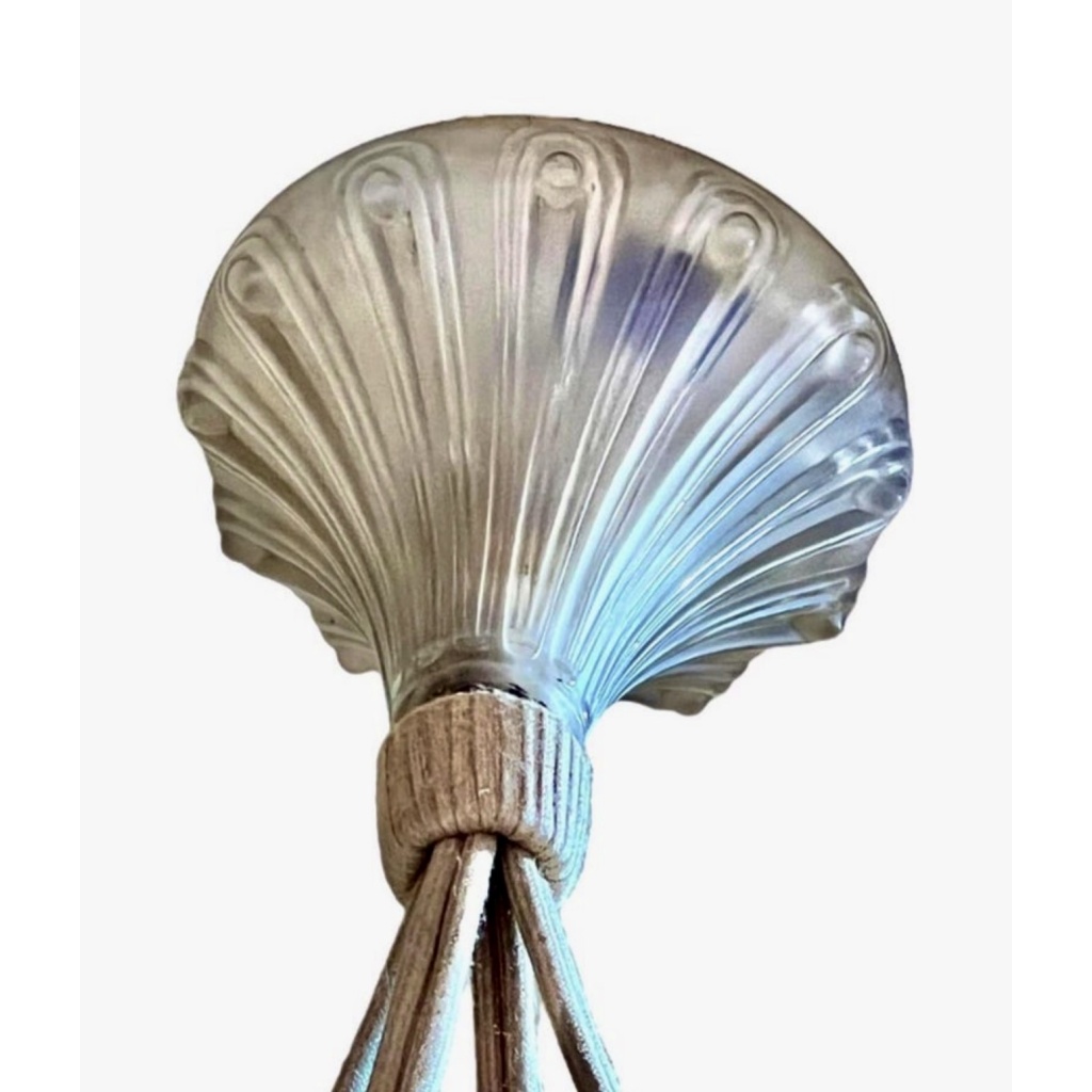 1929 René Lalique – Suspension Plafonnier Lustre Lausanne Verre Blanc 6
